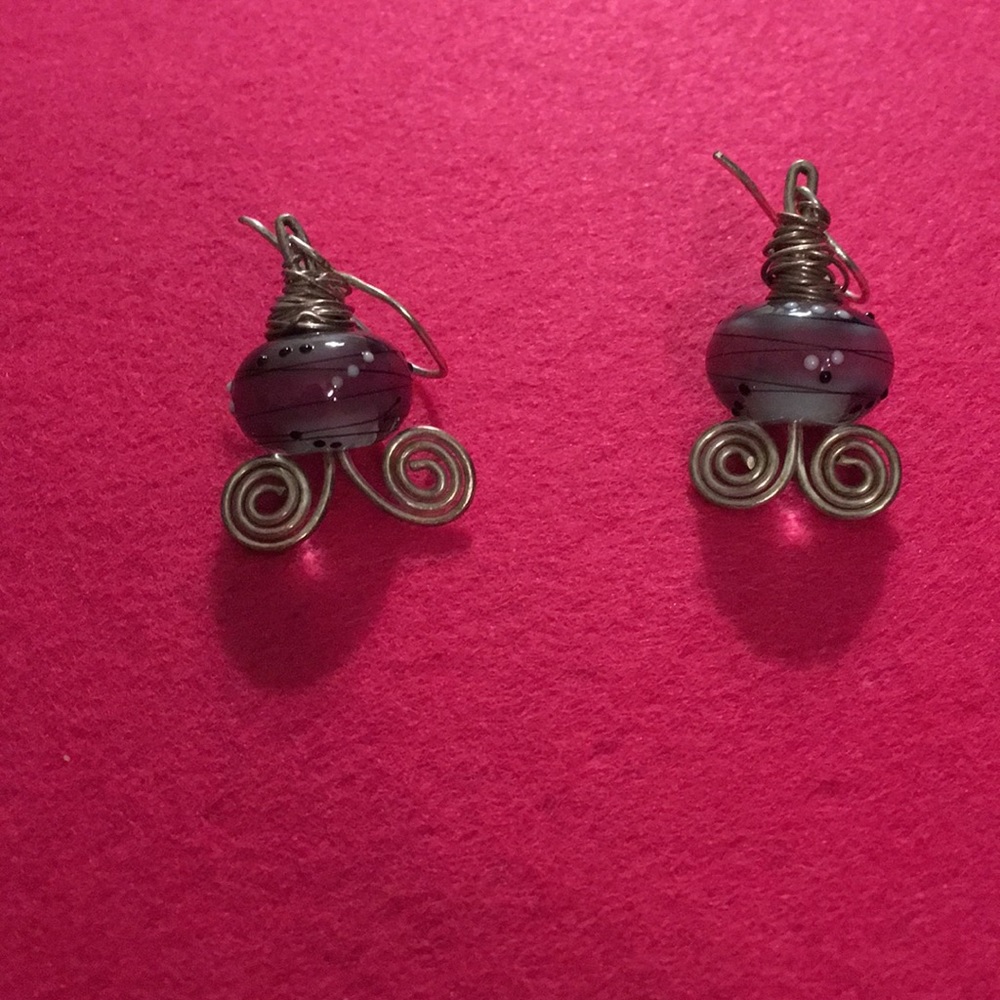 Glass earrings